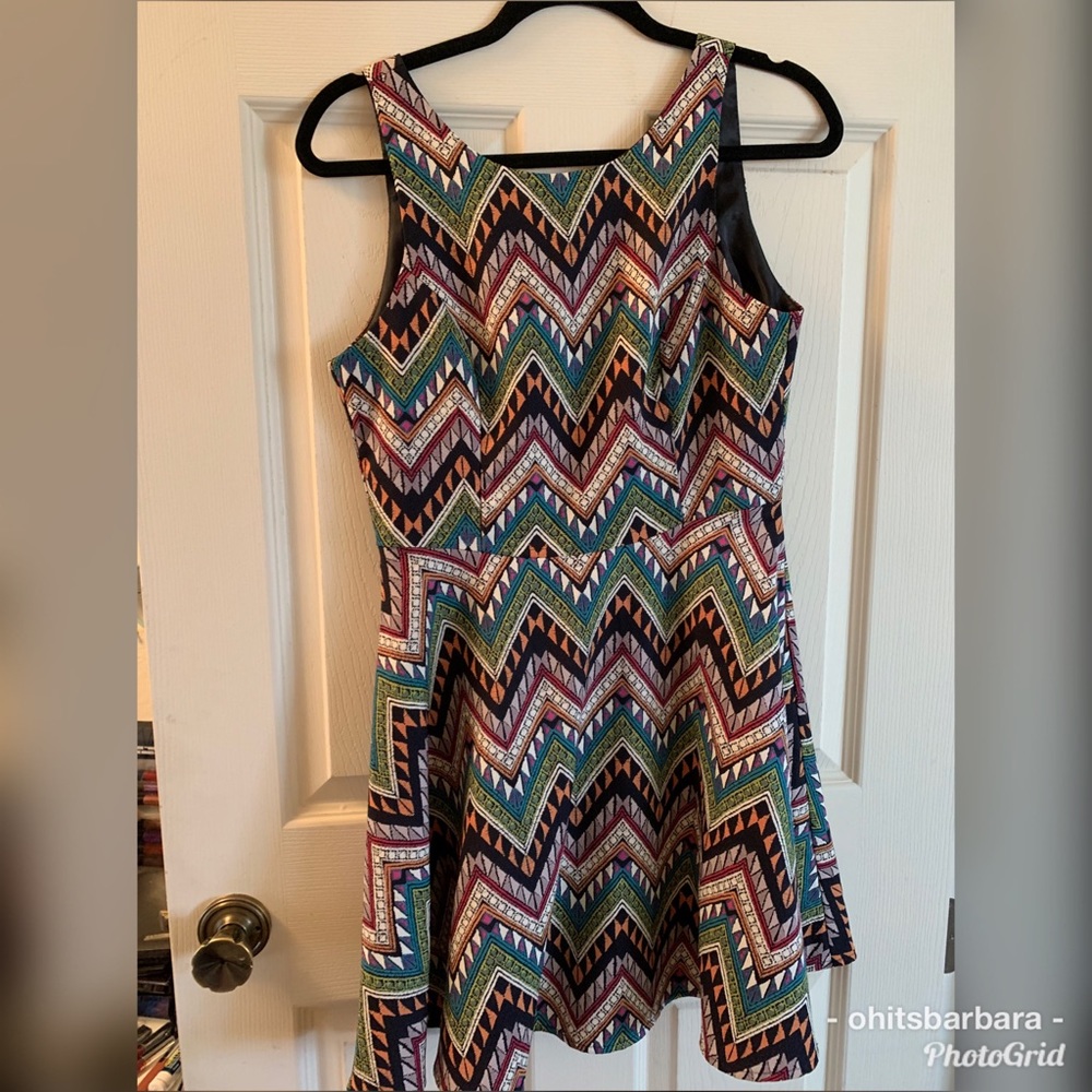 A-line patterned dress